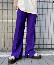 PAGEBOY | 麻レーヨンフレアスリットパンツ(その他パンツ)