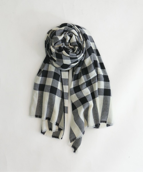 S K Overseas ミドルブロックチェックストール ストール ショール Nombre Impair ノンブルアンペール のファッション通販 Zozotown