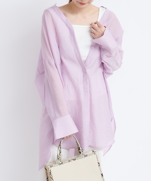 DouDou（ドゥドゥ）の「ウエストマークシアーシャツ（シャツ