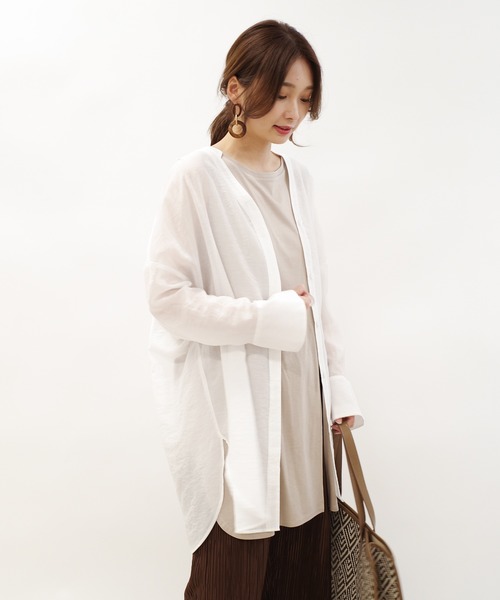 DouDou - DOUDOU シャツ　コート WEB限定】 メッシュドルマンシャツジャケット | DOUDOU(ドゥドゥ