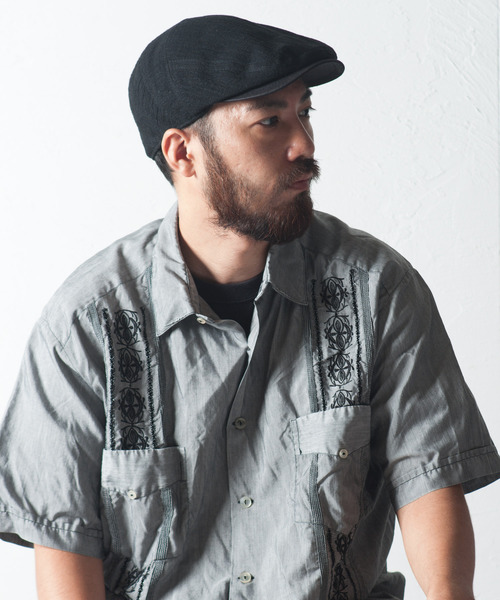 Retter（レッター）の「Linen Boil Hunt Cool（ハンチング/ベレー帽・メンズ・ブラック/ネイビー/ブルー/A/B/ナチュラル・SMALL/MEDIUM/LARGE）」の2枚目の写真