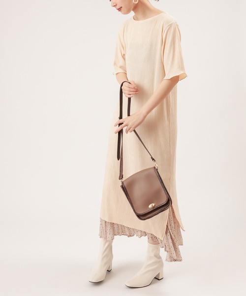 natural couture(ナチュラルクチュール)の「レトロ金具ショルダー(ショルダーバッグ・レディース・オレンジ/モカ/アイボリー/オフホワイト・FREE)」の13枚目の写真