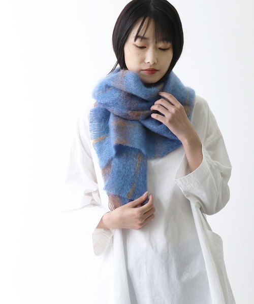 Cushendale モヘアマフラー アイルランド製 約200m Cushendale モヘアマフラー | human woman（ヒューマン
