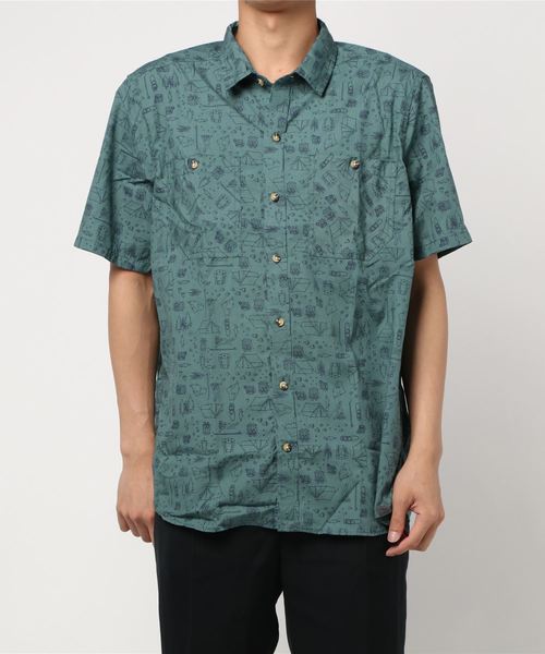 L.L.Bean（エルエルビーン）の「オッター・クリフ・シャツ、半袖　プリント 米国フィット・レギュラー（シャツ/ブラウス・メンズ・ホワイト/ダークグリーン/ネイビー/ダークインディゴブルー/ホワイト系/ホワイト系1/ブルー/ブルー系その他/グリーン系その他・SMALL/MEDIUM/LARGE）」の15枚目の写真