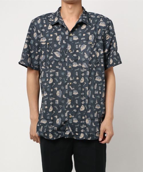 L.L.Bean（エルエルビーン）の「オッター・クリフ・シャツ、半袖　プリント 米国フィット・レギュラー（シャツ/ブラウス・メンズ・ホワイト/ダークグリーン/ネイビー/ダークインディゴブルー/ホワイト系/ホワイト系1/ブルー/ブルー系その他/グリーン系その他・SMALL/MEDIUM/LARGE）」の13枚目の写真