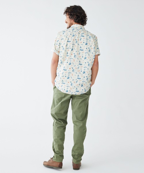 L.L.Bean（エルエルビーン）の「オッター・クリフ・シャツ、半袖　プリント 米国フィット・レギュラー（シャツ/ブラウス・メンズ・ホワイト/ダークグリーン/ネイビー/ダークインディゴブルー/ホワイト系/ホワイト系1/ブルー/ブルー系その他/グリーン系その他・SMALL/MEDIUM/LARGE）」の20枚目の写真