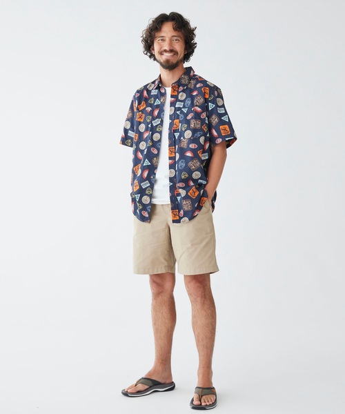 L.L.Bean（エルエルビーン）の「オッター・クリフ・シャツ、半袖　プリント 米国フィット・レギュラー（シャツ/ブラウス・メンズ・ホワイト/ダークグリーン/ネイビー/ダークインディゴブルー/ホワイト系/ホワイト系1/ブルー/ブルー系その他/グリーン系その他・SMALL/MEDIUM/LARGE）」の22枚目の写真