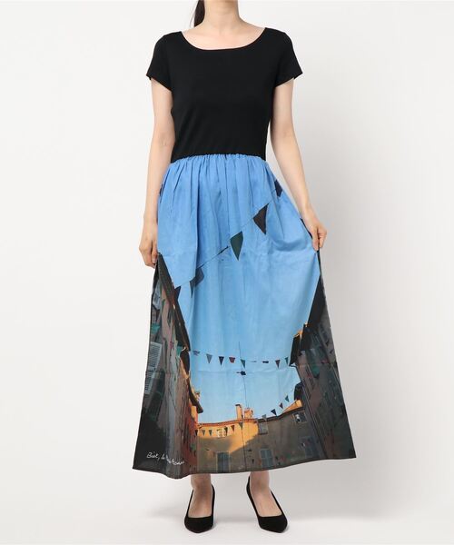 セール Ns61 Robe フォトプリントワンピース ワンピース Agnes B アニエスベー のファッション通販 Zozotown