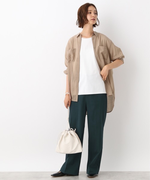 LEPSIM（レプシィム）の「ピーチストレートパンツ　891765（チノパンツ・レディース・チャコールグレー/ダークグリーン/ブラウン/オフホワイト・SMALL/MEDIUM/LARGE/SS）」の9枚目の写真