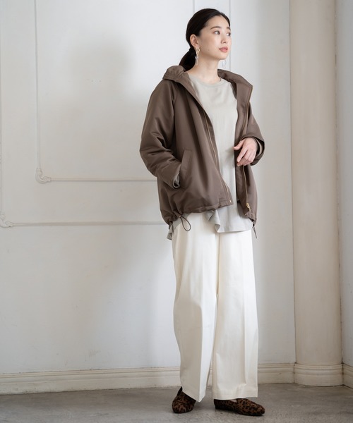 LEPSIM（レプシィム）の「ピーチストレートパンツ　891765（チノパンツ・レディース・チャコールグレー/ダークグリーン/ブラウン/オフホワイト・SMALL/MEDIUM/LARGE/SS）」の21枚目の写真