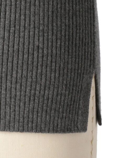 ドゥロワー16Gリブタートルニットプルオーバー カシミヤ