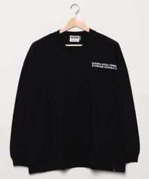 DOUBLE STEAL | Dropshoulder Simple Print  ドロップショルダー長袖 Tシャツ(Tシャツ/カットソー)