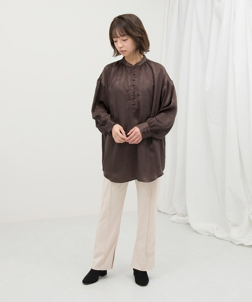 Ambre Neige(アンブルネージュ)の「カットメルトンパンツ/【WEB/EC限定商品】(その他パンツ・レディース・オフホワイト/グレー系その他・FREE)」の4枚目の写真
