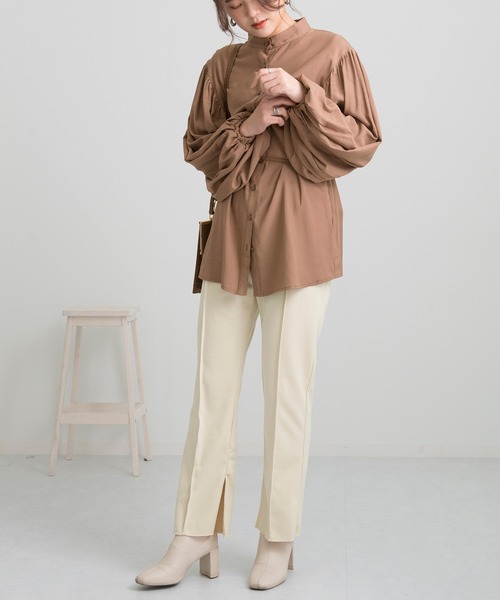 Ambre Neige(アンブルネージュ)の「カットメルトンパンツ/【WEB/EC限定商品】(その他パンツ・レディース・オフホワイト/グレー系その他・FREE)」の17枚目の写真