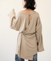 Bab | 【WEB限定】2WAYバックカシュクールTOPS(Tシャツ/カットソー)