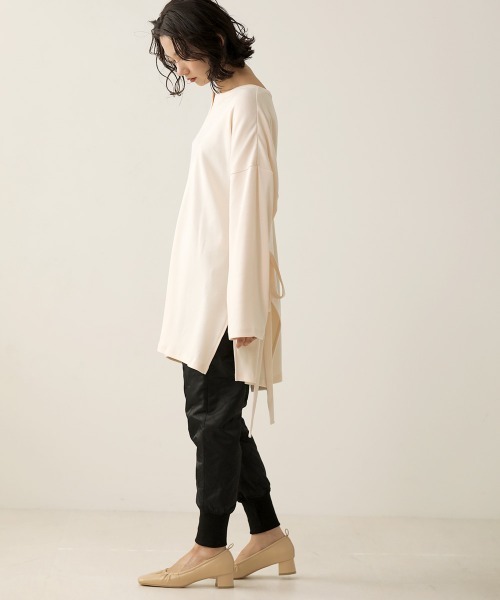 Bab（バブ）の「【WEB限定】2WAYバックカシュクールTOPS（Tシャツ/カットソー・レディース・ブラック/ベージュ/ブラウン/アイボリー・FREE）」の7枚目の写真