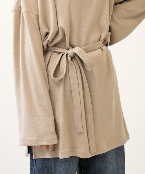 Bab（バブ）の「【WEB限定】2WAYバックカシュクールTOPS（Tシャツ/カットソー・レディース・ブラック/ベージュ/ブラウン/アイボリー・FREE）」の20枚目の写真