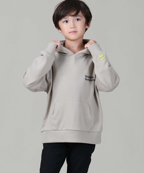 Right-on（ライトオン）の「プリントパーカー(スポンジ・ボブ)（パーカー・キッズ・ライム/ベージュ・105/155/130/140/120）」の5枚目の写真