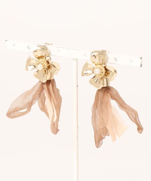 apres jour（アプレジュール）の「【apres jour×ARIAZ】フリンジピアス（ピアス（両耳用）・レディース・ダークブラウン/アイボリー/モカ・FREE）」の8枚目の写真