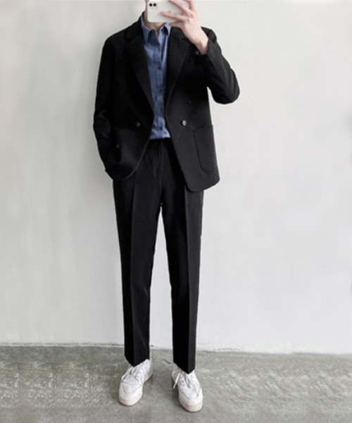 aimoha（アイモハ）の「ストレートスラックス　（LR)（スラックス・メンズ・ホワイト/ブラック/ダークグレー/グレー系その他/ブラック系その他/ホワイト系その他・SMALL/MEDIUM/LARGE/X-LARGE/XX-LARGE）」の19枚目の写真