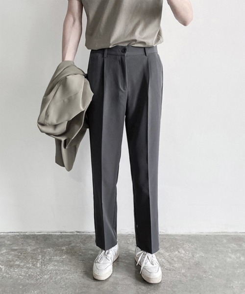 aimoha（アイモハ）の「ストレートスラックス　（LR)（スラックス・メンズ・ホワイト/ブラック/ダークグレー/グレー系その他/ブラック系その他/ホワイト系その他・SMALL/MEDIUM/LARGE/X-LARGE/XX-LARGE）」の11枚目の写真