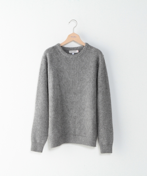 BEAUTY&YOUTH UNITED ARROWS（ビューティーアンドユースユナイテッドアローズ）の「＜steven alan＞ AIRY SHAGGY RVR CN/ﾆｯﾄ ◆（ニット/セーター・メンズ・ホワイト/ブラック/ライトブルー/ネイビー/グレー/レッド・SMALL/LARGE/MEDIUM/X-LARGE）」の4枚目の写真