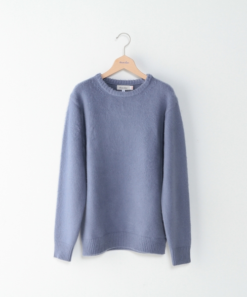 BEAUTY&YOUTH UNITED ARROWS（ビューティーアンドユースユナイテッドアローズ）の「＜steven alan＞ AIRY SHAGGY RVR CN/ﾆｯﾄ ◆（ニット/セーター・メンズ・ホワイト/ブラック/ライトブルー/ネイビー/グレー/レッド・SMALL/LARGE/MEDIUM/X-LARGE）」の5枚目の写真