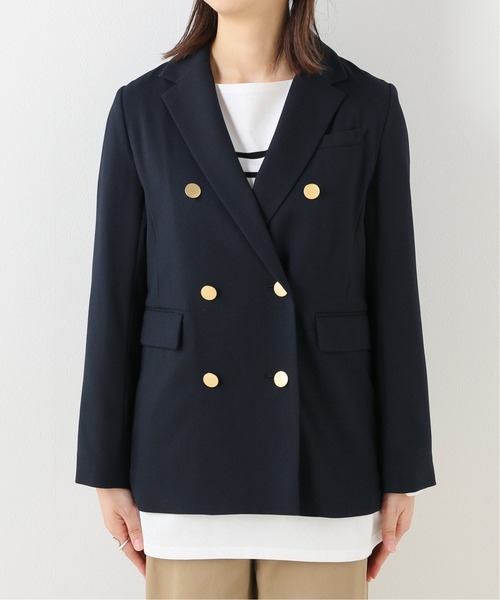 美品　近年　SLOBE IENA　金ボタン　紺ブレ ダブルジャケット 38 総裏 SLOBE IENA（スローブイエナ）の「金ボタンダブルジャケット◇（その他