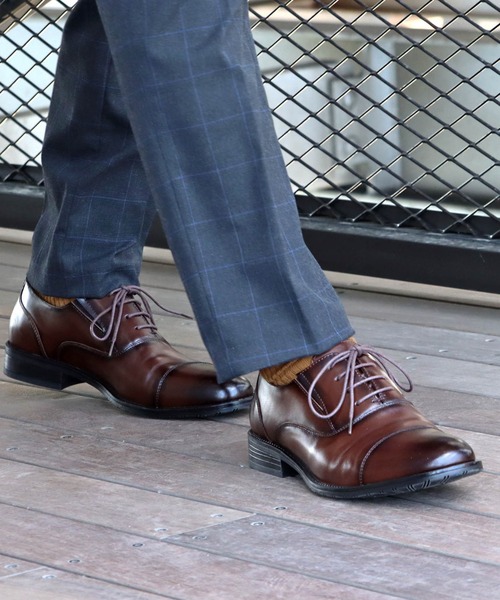 SARABANDE（サラバンド）の「SARABANDE / クッションインソール 本革 内羽根ストレートチップシューズ (6930)（ドレスシューズ・メンズ・ブラック/キャメル/ブラウン/ワインレッド/ブラック系その他・44/46/48/40/41/42/43/45/39/50/47）」の16枚目の写真