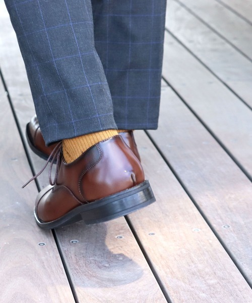 SARABANDE（サラバンド）の「SARABANDE / クッションインソール 本革 内羽根ストレートチップシューズ (6930)（ドレスシューズ・メンズ・ブラック/キャメル/ブラウン/ワインレッド/ブラック系その他・44/46/48/40/41/42/43/45/39/50/47）」の12枚目の写真
