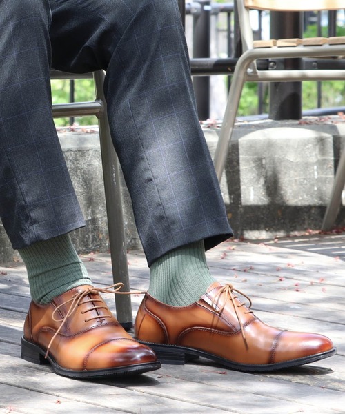 SARABANDE（サラバンド）の「SARABANDE / クッションインソール 本革 内羽根ストレートチップシューズ (6930)（ドレスシューズ・メンズ・ブラック/キャメル/ブラウン/ワインレッド/ブラック系その他・44/46/48/40/41/42/43/45/39/50/47）」の19枚目の写真