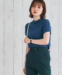 coen | リピT・ハイネックリブTシャツ#(Tシャツ/カットソー)