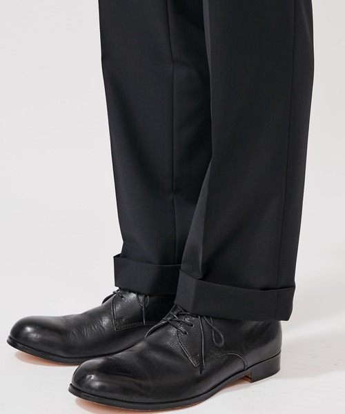 BESPOKE TOKYO（ビスポークトウキョウ）の「【BESPOKE TOKYO】NO PLEATS WOOL SILK PANTS（スラックス・メンズ・ブラック/グレー・1/2/4/3）」の18枚目の写真