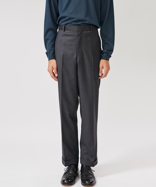 BESPOKE TOKYO（ビスポークトウキョウ）の「【BESPOKE TOKYO】NO PLEATS WOOL SILK PANTS（スラックス・メンズ・ブラック/グレー・1/2/4/3）」の11枚目の写真