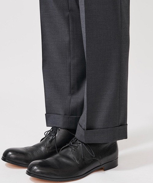 BESPOKE TOKYO（ビスポークトウキョウ）の「【BESPOKE TOKYO】NO PLEATS WOOL SILK PANTS（スラックス・メンズ・ブラック/グレー・1/2/4/3）」の19枚目の写真