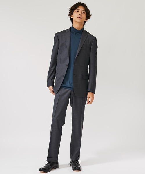 BESPOKE TOKYO（ビスポークトウキョウ）の「【BESPOKE TOKYO】NO PLEATS WOOL SILK PANTS（スラックス・メンズ・ブラック/グレー・1/2/4/3）」の4枚目の写真