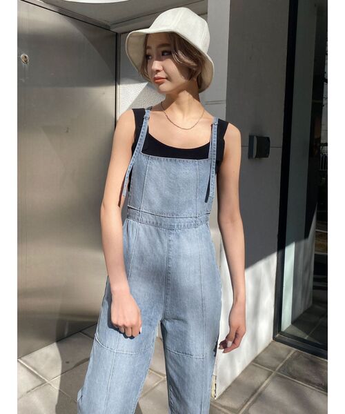 EMODA（エモダ）の「ハングショルダービスチェ（タンクトップ・レディース・ブラック/ベージュ/オレンジ/ミント・FREE）」の8枚目の写真