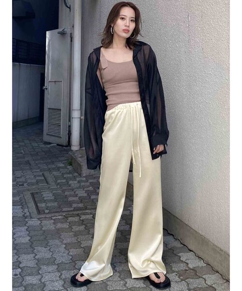 EMODA（エモダ）の「ハングショルダービスチェ（タンクトップ・レディース・ブラック/ベージュ/オレンジ/ミント・FREE）」の17枚目の写真