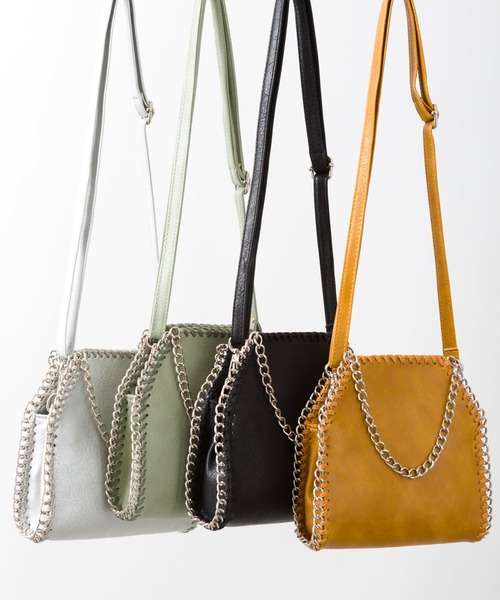 SpRay（スプレイ）の「２ＷＡＹチェーンＢＡＧ（ショルダーバッグ・レディース・ブラック/シルバー/イエロー/ライトグリーン・FREE）」の9枚目の写真