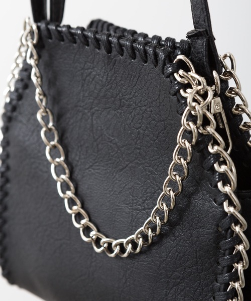 SpRay（スプレイ）の「２ＷＡＹチェーンＢＡＧ（ショルダーバッグ・レディース・ブラック/シルバー/イエロー/ライトグリーン・FREE）」の11枚目の写真