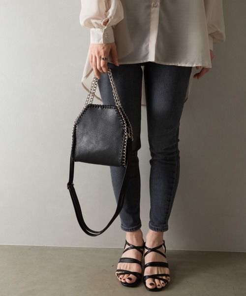 SpRay（スプレイ）の「２ＷＡＹチェーンＢＡＧ（ショルダーバッグ・レディース・ブラック/シルバー/イエロー/ライトグリーン・FREE）」の5枚目の写真