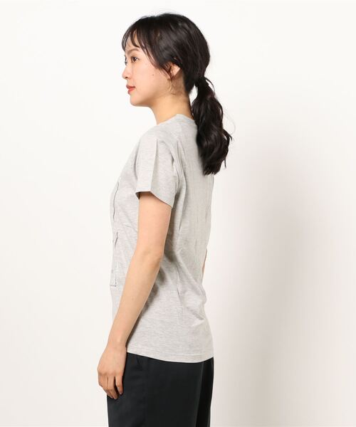 VIBGYOR Women（ヴィブジョー　ウィメン）の「AC 馬車ﾌﾟﾘﾝﾄT（AB)（Tシャツ/カットソー・レディース・ホワイト/ブラック/グレー/ピンク・MEDIUM/LARGE）」の6枚目の写真