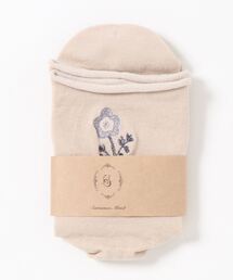 Samansa Mos2 | ワンポイント花刺繍ソックス(ソックス/靴下)