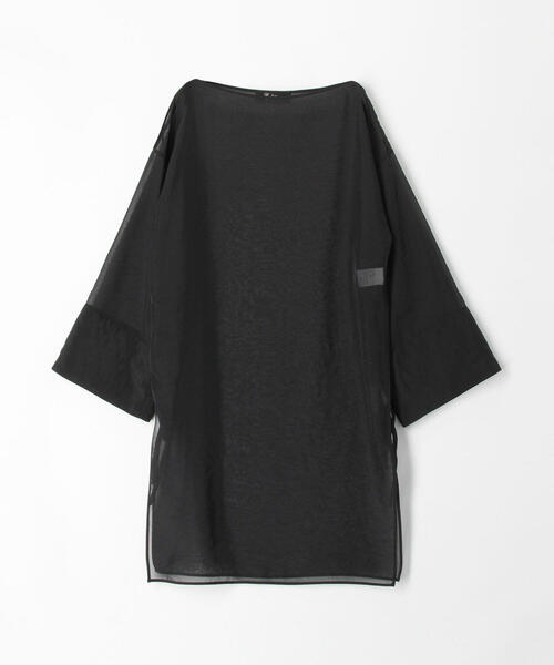 EDITION（エディション）の「PE/NY HIGH TWIST LOAN シアーチュニック（シャツ/ブラウス・レディース・ブラック・FREE）」の8枚目の写真