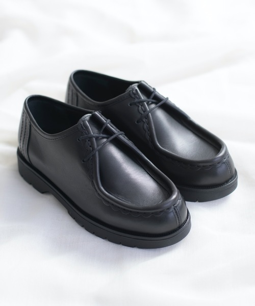 And A（アンドエー）の「KLEMAN クレマン / PADROR WOMEN(PADRE) パドレ チロリアンシューズ / #PADROR WOMEN(PADRE)（モカシン/デッキシューズ・レディース・ブラック・38/35/36/37）」の4枚目の写真