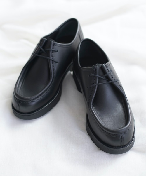 And A（アンドエー）の「KLEMAN クレマン / PADROR WOMEN(PADRE) パドレ チロリアンシューズ / #PADROR WOMEN(PADRE)（モカシン/デッキシューズ・レディース・ブラック・38/35/36/37）」の6枚目の写真