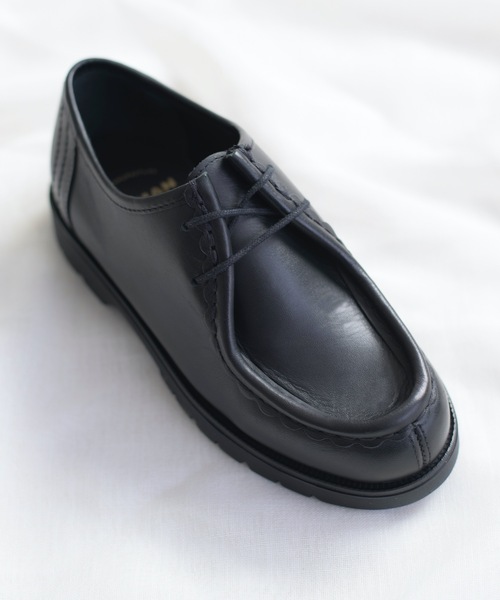 And A（アンドエー）の「KLEMAN クレマン / PADROR WOMEN(PADRE) パドレ チロリアンシューズ / #PADROR WOMEN(PADRE)（モカシン/デッキシューズ・レディース・ブラック・38/35/36/37）」の9枚目の写真