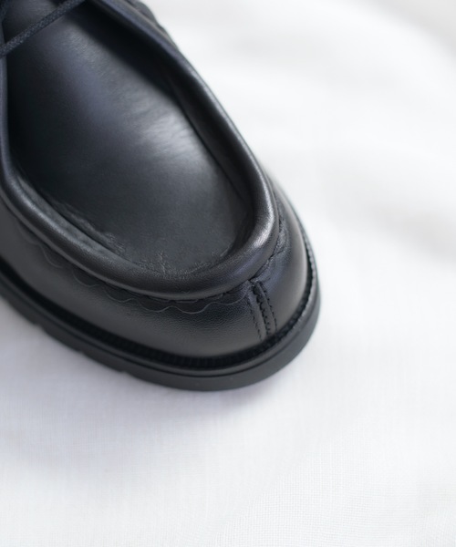 And A（アンドエー）の「KLEMAN クレマン / PADROR WOMEN(PADRE) パドレ チロリアンシューズ / #PADROR WOMEN(PADRE)（モカシン/デッキシューズ・レディース・ブラック・38/35/36/37）」の11枚目の写真
