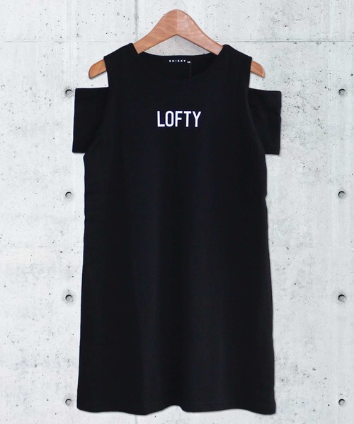 THE CASUAL（カジュアル）の「肩あきプリント半袖ワンピース キッズ（ワンピース・キッズ・ベージュ/ブラック系/モカ/杢グレー/グレー系/ブラック/ラベンダー/チャコール/ミント・140cm/120cm/160cm/150cm/130cm/110cm）」の4枚目の写真