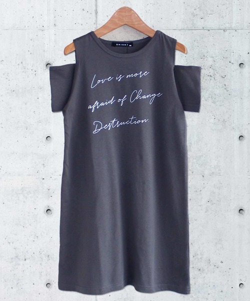 THE CASUAL（カジュアル）の「肩あきプリント半袖ワンピース キッズ（ワンピース・キッズ・ベージュ/ブラック系/モカ/杢グレー/グレー系/ブラック/ラベンダー/チャコール/ミント・140cm/120cm/160cm/150cm/130cm/110cm）」の5枚目の写真